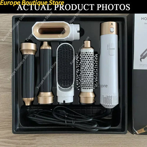 5 in 1 Hair Dryer Hot Comb Set Professional Curling Iron Hair Straightener Styling Tool For Professional Hair Dryer Household