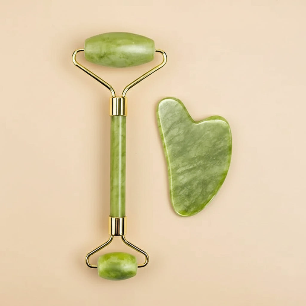 Natural Jade Roller Face Gua Sha, Natural Stone, Body Neck Massager, Acupoint, Eye Care Spa Massage Tools Massage Visage Lifting