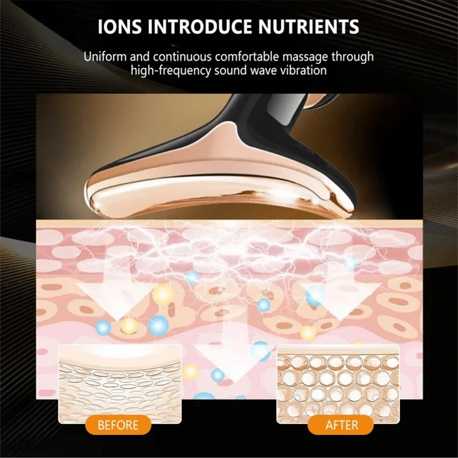 Portable Face Lifting Device - Electric Firming Massager for Wrinkles, Double Chin & Skin Tightening